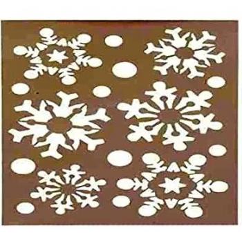 Stencil cm. 21 x 30 Snowflake Snow