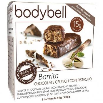 Barritas Bodybell Chocolate Crunch Pistacho 5 Unidades