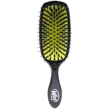 Wet Brush Shine Enhancer Detangling Hairbrush, Black-Yellow