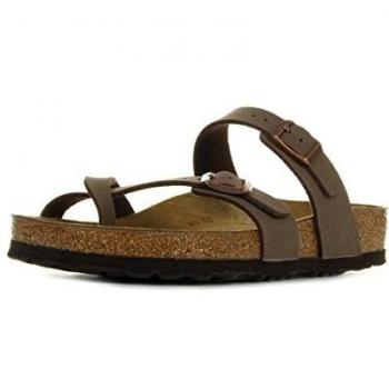 Birkenstock Mayari Nubuck Sandals for Women - Mocha Brown, Size 37