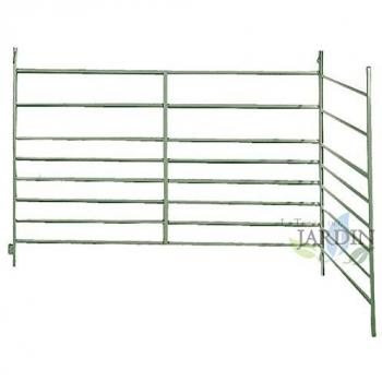 Valla de Aluminio Pintada Verde para Ovejas 2 x 1 Metro