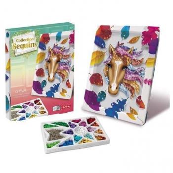 Juego de Manualidades Lansay Colección Paillettes Caballo (1 Pieza)