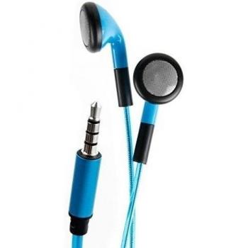 DURAGADGET Auriculares In-Ear Con Luz LED Azul Para Teclado Yamaha PSR-F50 / PSR-E253 / Casio SA-78H5 SA-78 / SA-46H5 SA-46 / SA-77 - ¡Las Luces Se Mueven Al Ritmo De La Música!