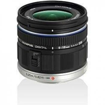 Olympus Objetivo M.Zuiko Digital ED 9-18 mm F4.0-5.6, zoom gran angular, adecuado para todas las cámaras MFT