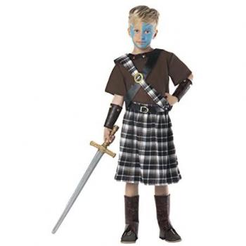 Disfraz de Guerrero Escocés Medieval para Niño 3-4 Años