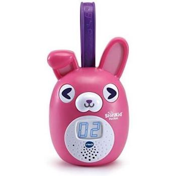 VTech StoriKid Pocket, cuentacuentos portátil para acompañar al bebé en Cualquier Lugar, Juguete +6 Meses, Graba Tus Propios Cuentos, Temporizador, Versión ESP, Color Rosa