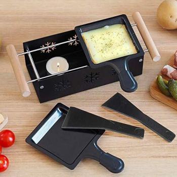Raclette Portátil para 2 Personas con Hierro y Kit Gourmet