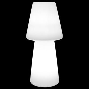 Lámpara de pie exterior LED Bossa blanca de plástico PE 28x60 cm