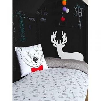 Sisomdos.- Funda nordica Animal Kids para cama de 105 cm, 180x220 cm + 1 funda de almohada 45x125 cm