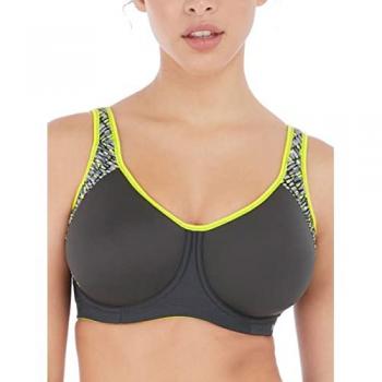 Freya Active Sonic Moulded Sports Bra - Lime - Green Nylon - Size 28F/28E