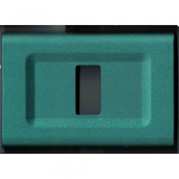 Placas ABS Serie Magic Elite Bticino Compatibles Color Verde Polvo - 5 Foros