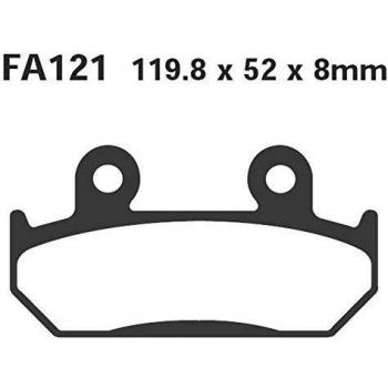 Juego de pastillas de freno EBC Brakes FA121 - Orgánicas para moto