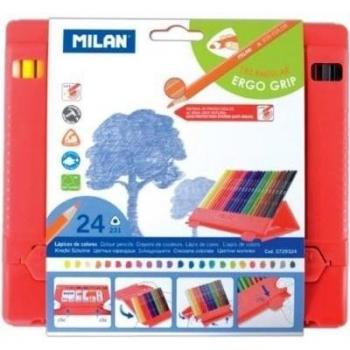 Milan 0729324 - Pack de 24 lápices triangulares