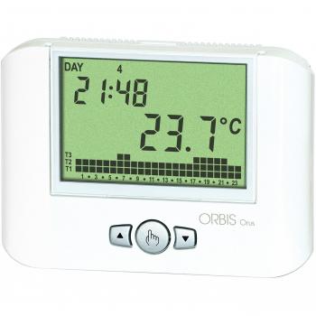 Cronotermostato Orus GSM con tarjeta SIM 230V, programación por app para smartphone, descarga gratuita