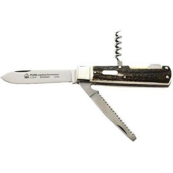 Puma Tec Jagd-Taschenmesser - Navaja, color marrón