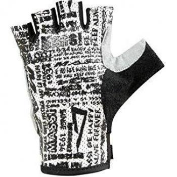 Massi Graffiti Corto - Guantes de Ciclismo, Unisex, Color Blanco / Negro, Talla XXL