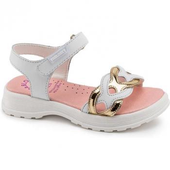 Sandalias Niña Pablosky de Piel Blanco 411800