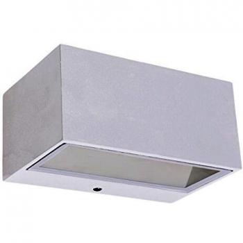 Aplique LED de exterior Gemini 14 cm, blanco, 500 lm, IP54