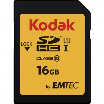 Kodak SDHC 16GB Class10 U1 Memoria Flash Clase 10 UHS-I - Tarjeta de Memoria