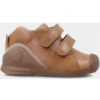 Biomecanics - Zapatillas de bebé niño tipo running bajas en piel con doble cierre adherente