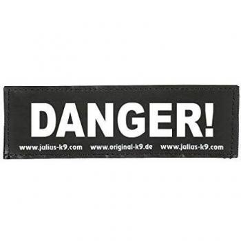 Trixie Stickers Velcro Julius-K9 - L - Peligro para Perros