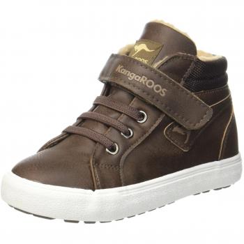Zapatillas altas unisex para niños Kangaroos KAVU III, color marrón oscuro, talla 22 EU