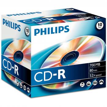 Caso Philips CD-R 80Min / 700 MB / 52X Joya