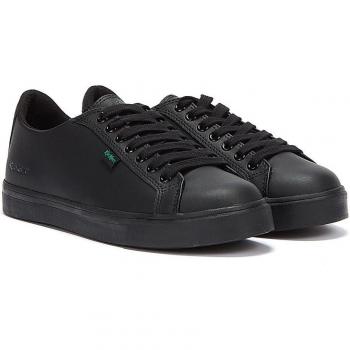 Kickers Youth Unisex Tovni Lacer Leather Black School Shoes