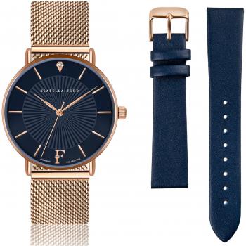 Isabella Ford Florence Women's Watch and Bracelet - Rose Gold - 36 mm