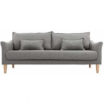 Sofá 3 plazas gris KATE de Miliboo
