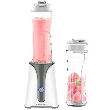 Mini Batidora Portátil 350W con Jarra de 750ml y Accesorios para Smoothies - GRUNKEL