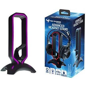 Subsonic - Estación de almacenamiento para gamers con LED y puerto USB para auriculares de juegos