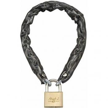 Cadena Antirrobo de Acero Temprado Loops Ø 6 mm con Candado y Guía de PVC - 0,60 m, Incluye 2 Llaves