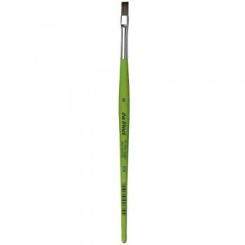 DA VINCI 374 Series Cepillo Plano, Fibra sintética, Verde, 18.6 x 0.59 x 30 cm