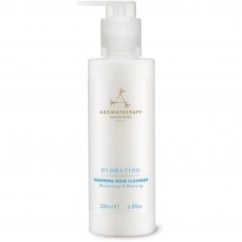 Aromatherapy Associates Hydrating Renewing Rose Cleanser 200ml. Rich and velvety, ultra-gentle yet supremely effective. Infused with an essential oil blend of radiance-boosting finest Damask Rose.