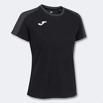 Camiseta Manga Corta Mujer Joma Eco Championship Negro Antracita