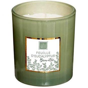 Vela Perfumada Eucalipto 190g - Aroma Dulce y Transportador en Tarro de Vidrio