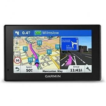 Garmin DriveSmart 50LM - Navegación satelital GPS con pantalla de 5 pulgadas, mapas de Reino Unido / Irlanda, mapas por toda la vida, tráfico en vivo, negro