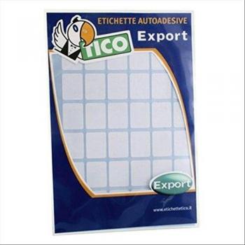 Tico España 418351 E-4428 Etiquetas A5 blancas adhesivas escribible 44x28mm, sobre de 10 hojas