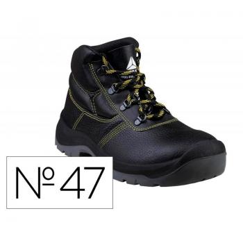 Botas Deltaplus de seguridad piel crupon pigmentada suela pu bi-densidad color negro JUMP3SPNO47