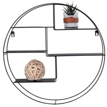 Estante Genk Epikasa, Metal, Negro, 47x47x10 cm