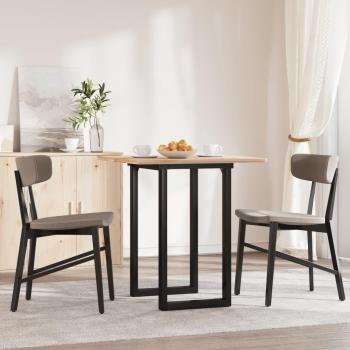 Patas para mesa de comedor 60x40x73 cm en hierro fundido, color negro