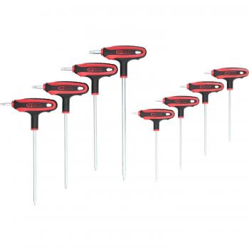Set de llaves Torx acodadas con empuñadura en T con orificio, 8 piezas KS TOOLS 151.8165