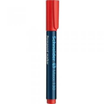 Rotulador Permanente Schneider Maxx 130, Punta Conica 1-3 mm, Color Rojo