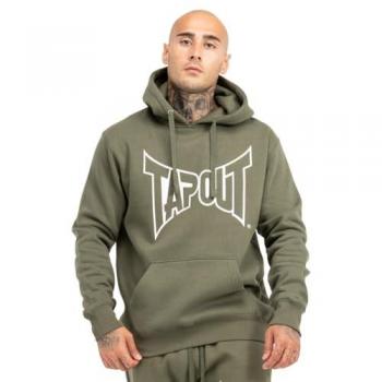 Tapout Men's Regular Fit Lifestyle Basic Hoodie Olive Green XL