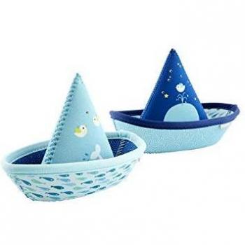 VERTBAUDET 2 Barcos para el baño de Neopreno Azul Claro Bicolor/Multicolor Unica