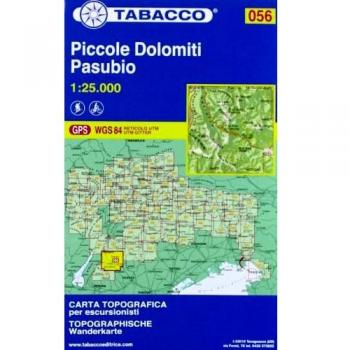 Mapa excursionista y topográfico Piccole Dolomiti - Pasubio 1:25.000 Edición Italiana y Alemana