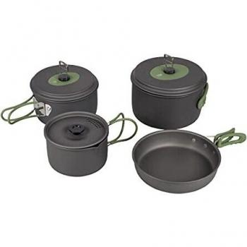 Batería de cocina Bo-Camp Explorer 4 piezas - Aluminio anodizado duro