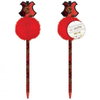Bolígrafo Harry Potter Gryffindor con Pom Pom (Licencia Oficial)