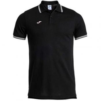 Polo Joma Confort Classic Hombre/Niño Negro Rosa, Manga Corta, Tallas 12-14 Años